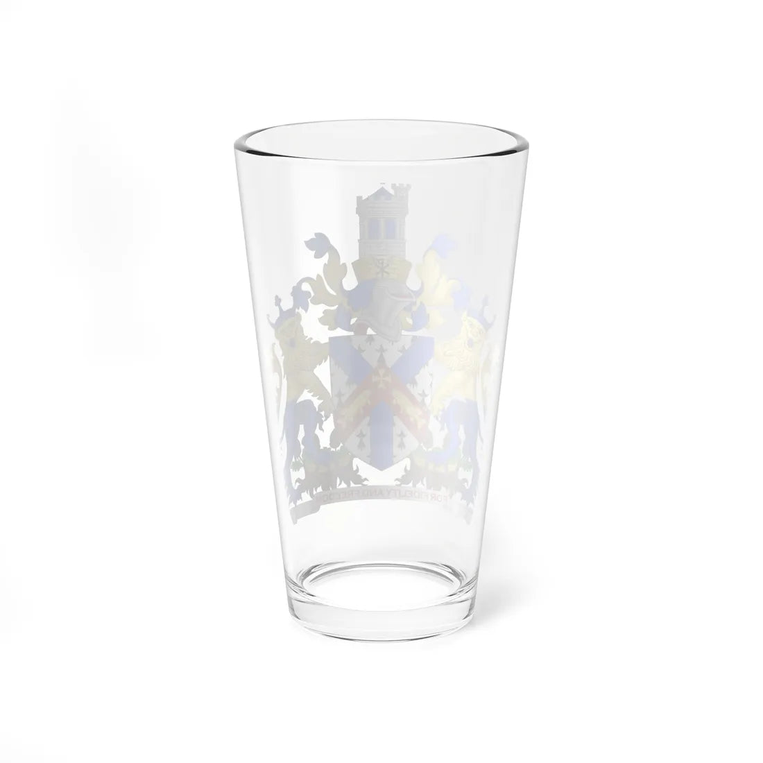 Arms of Christchurch Town Council (England) (Coat of Arms) Pint Glass 16oz - Go Mug Yourself