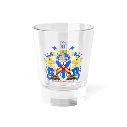 Arms of Christchurch Town Council (England) (Coat of Arms) Shot Glass 1.5oz 1.5oz - Go Mug Yourself