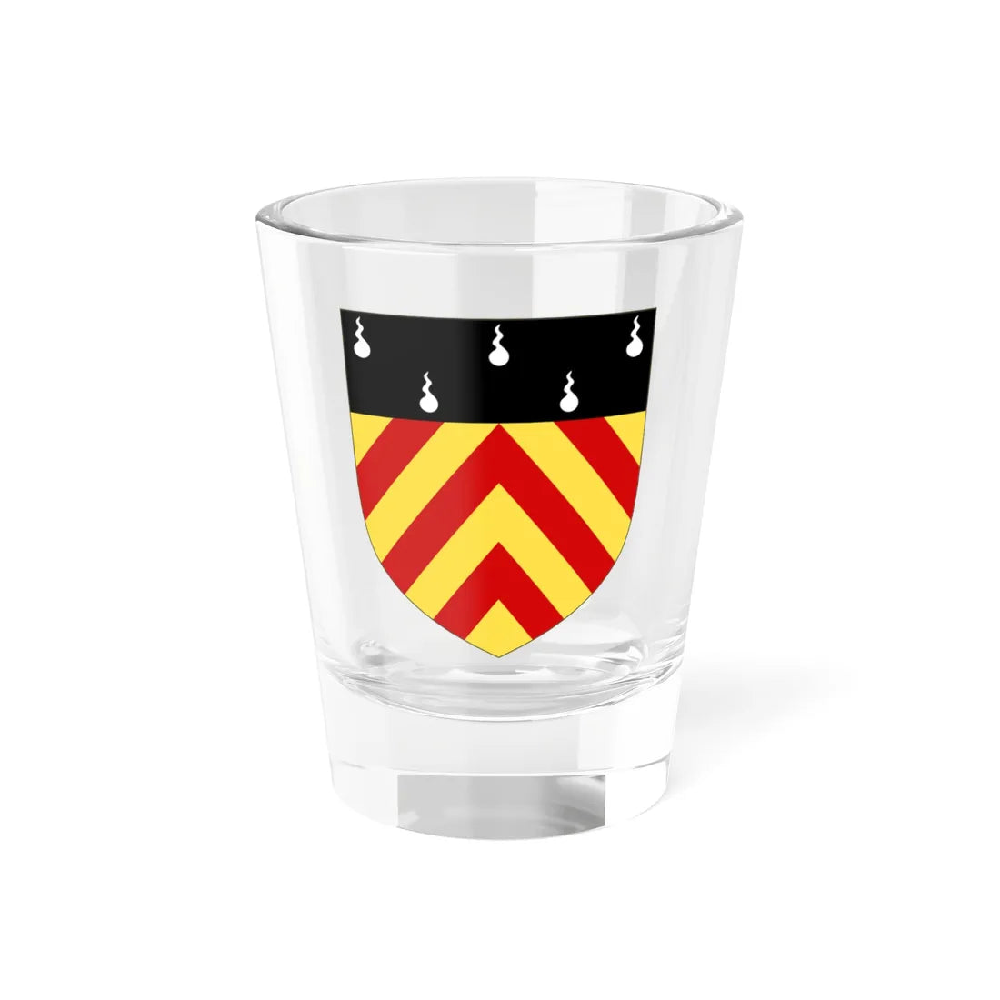 Arms of Clare Hall Cambridge (England) (Coat of Arms) Shot Glass 1.5oz 1.5oz - Go Mug Yourself