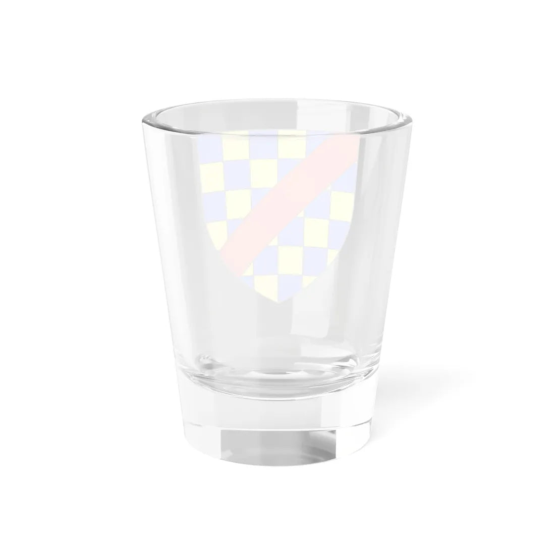 Arms of Clifford a bend gules (England) (Coat of Arms) Shot Glass 1.5oz - Go Mug Yourself