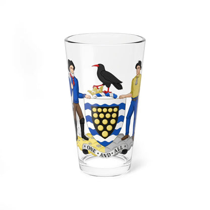 Arms of Cornwall Council (England) (Coat of Arms) Pint Glass 16oz 16oz - Go Mug Yourself
