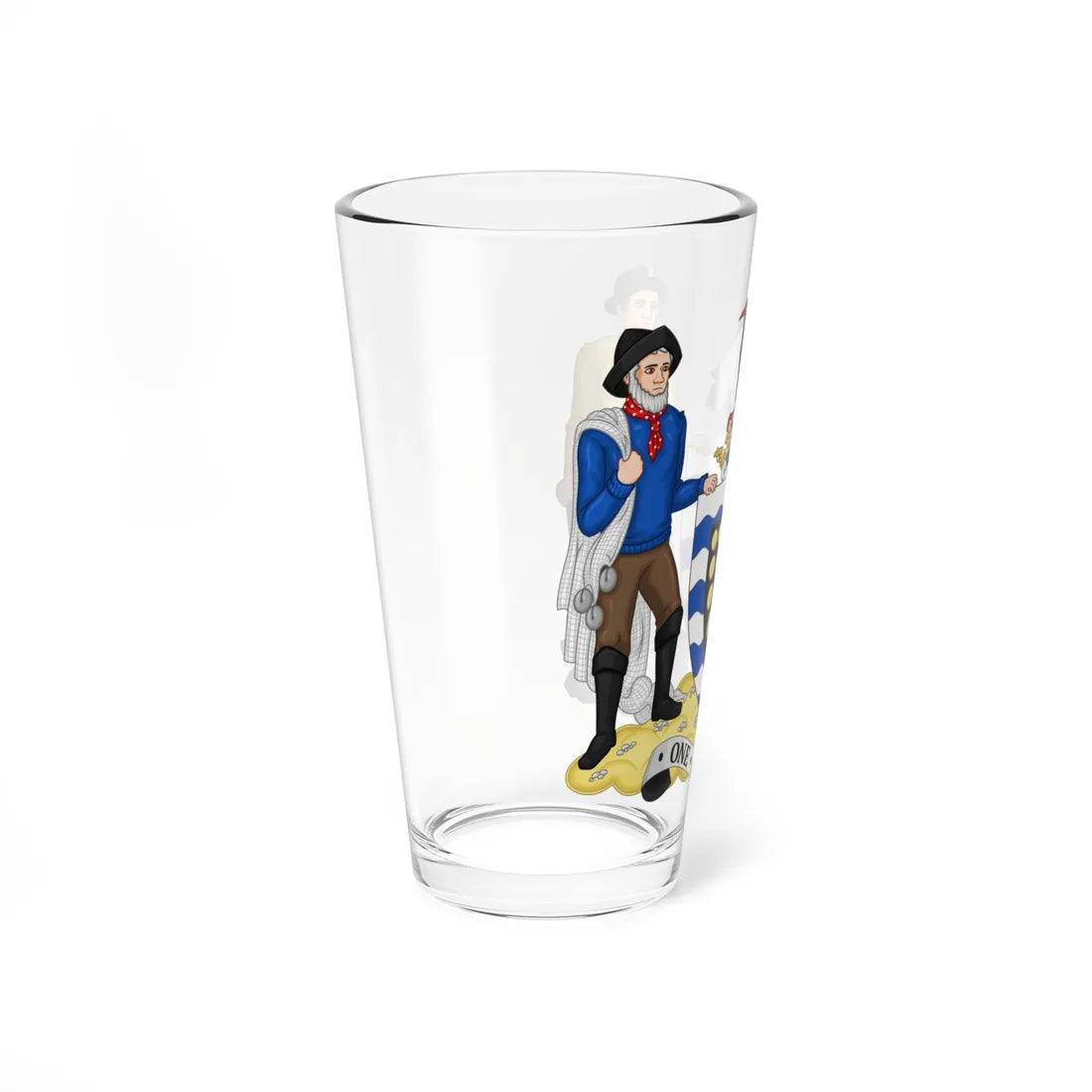 Arms of Cornwall Council (England) (Coat of Arms) Pint Glass 16oz - Go Mug Yourself