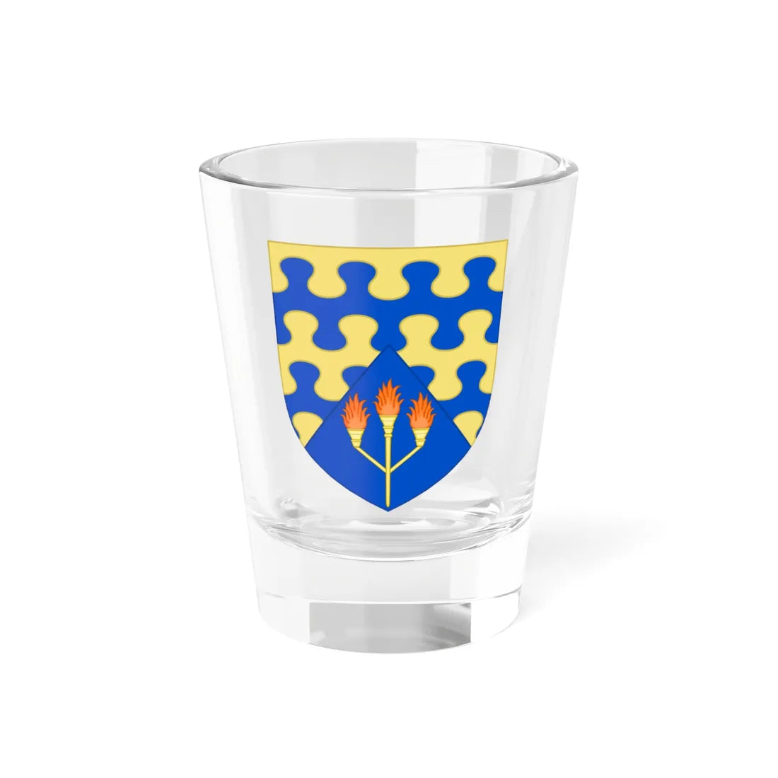 Arms of Cranfield University Escutcheon Only (United Kingdom) (Coat of Arms) Shot Glass 1.5oz 1.5oz - Go Mug Yourself