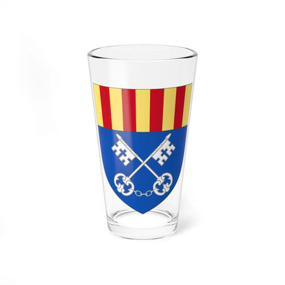 Arms of Céret (Spain) (Coat of Arms) Pint Glass 16oz 16oz - Go Mug Yourself
