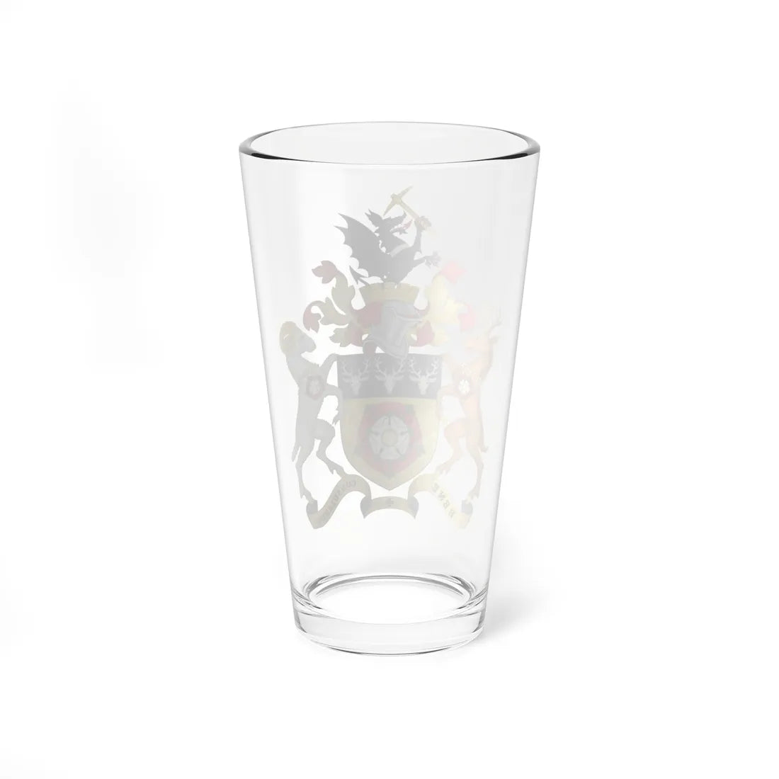 Arms of Derbyshire County Council (England) (Coat of Arms) Pint Glass 16oz - Go Mug Yourself