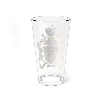 Arms of Derbyshire County Council (England) (Coat of Arms) Pint Glass 16oz - Go Mug Yourself