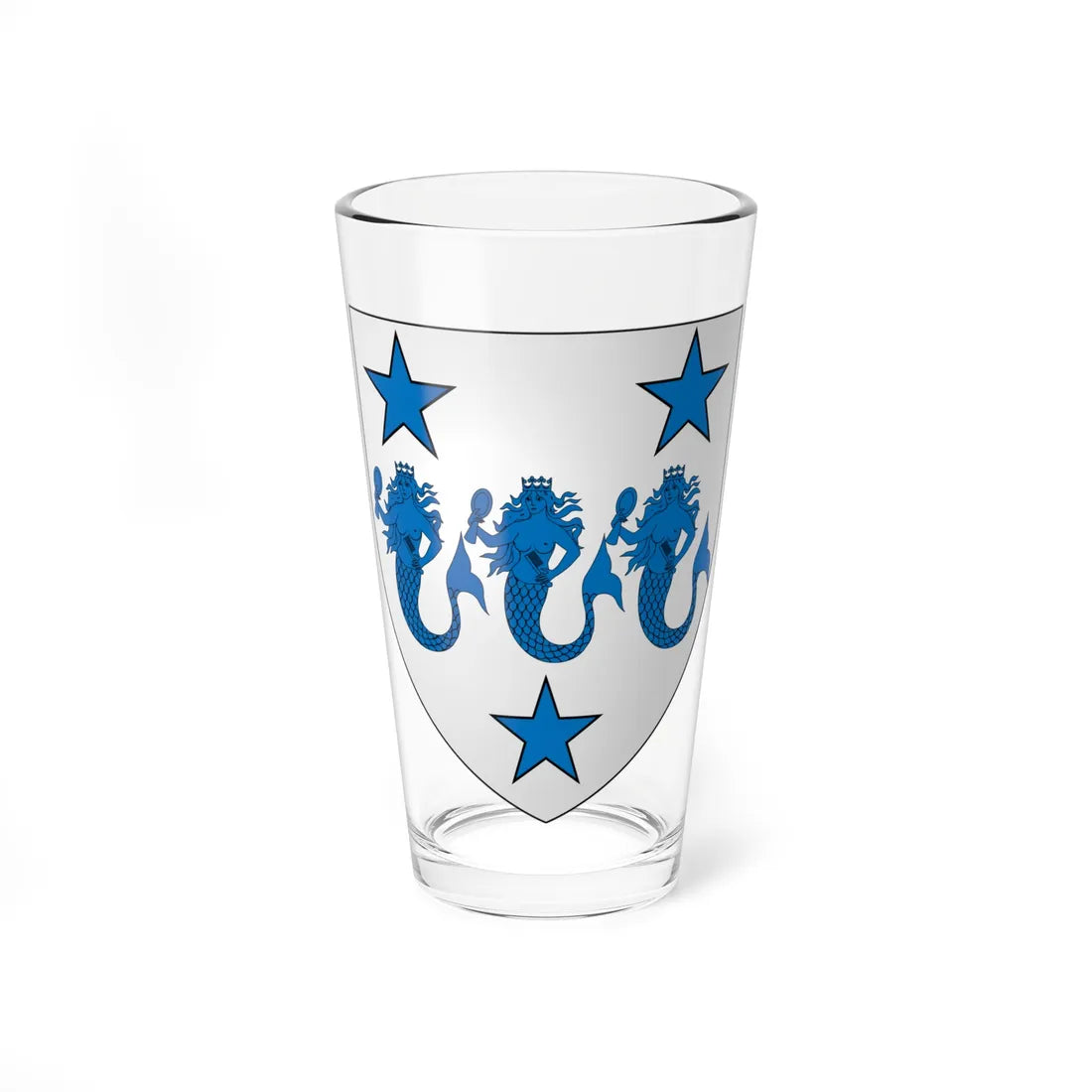 Arms of Dermot MacAuliffe (Ireland) (Coat of Arms) Pint Glass 16oz 16oz - Go Mug Yourself