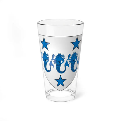 Arms of Dermot MacAuliffe (Ireland) (Coat of Arms) Pint Glass 16oz 16oz - Go Mug Yourself