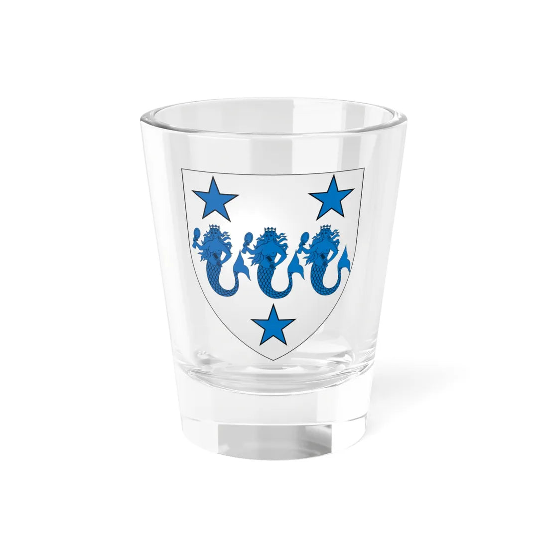 Arms of Dermot MacAuliffe (Ireland) (Coat of Arms) Shot Glass 1.5oz 1.5oz - Go Mug Yourself