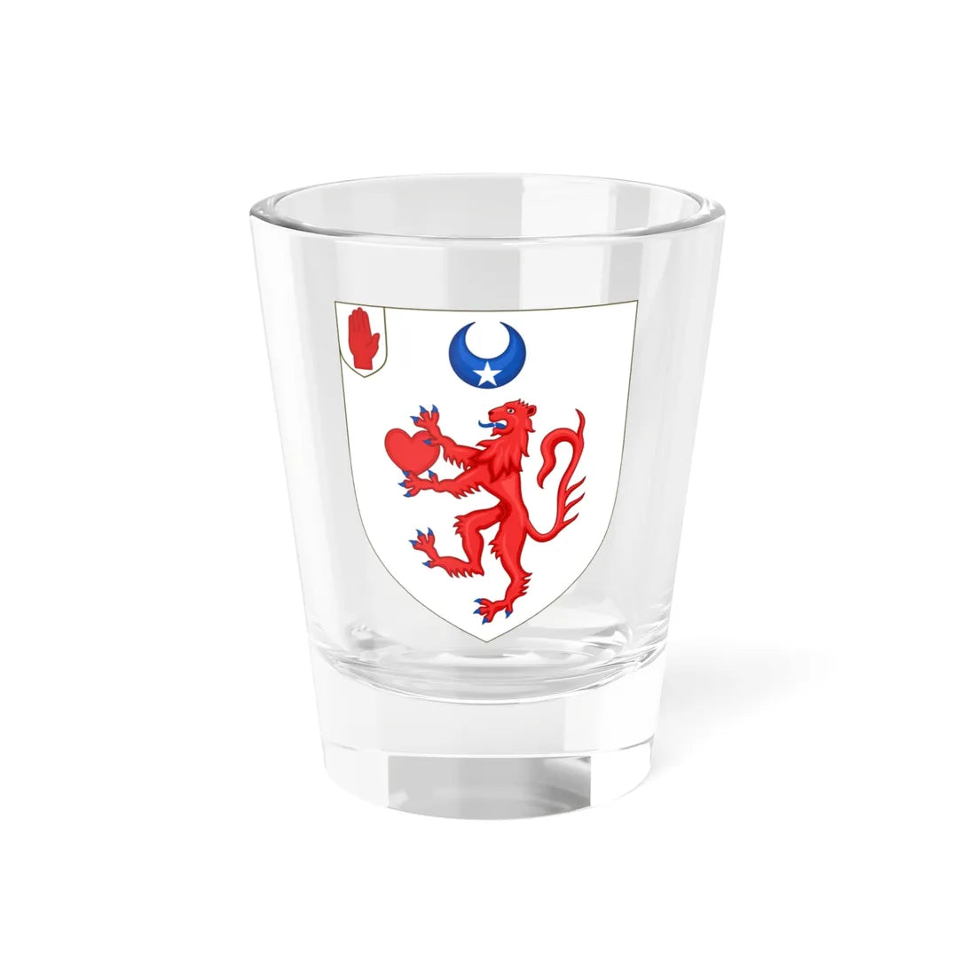 Arms of Dundas of Richmond (Scotland) (Coat of Arms) Shot Glass 1.5oz 1.5oz - Go Mug Yourself
