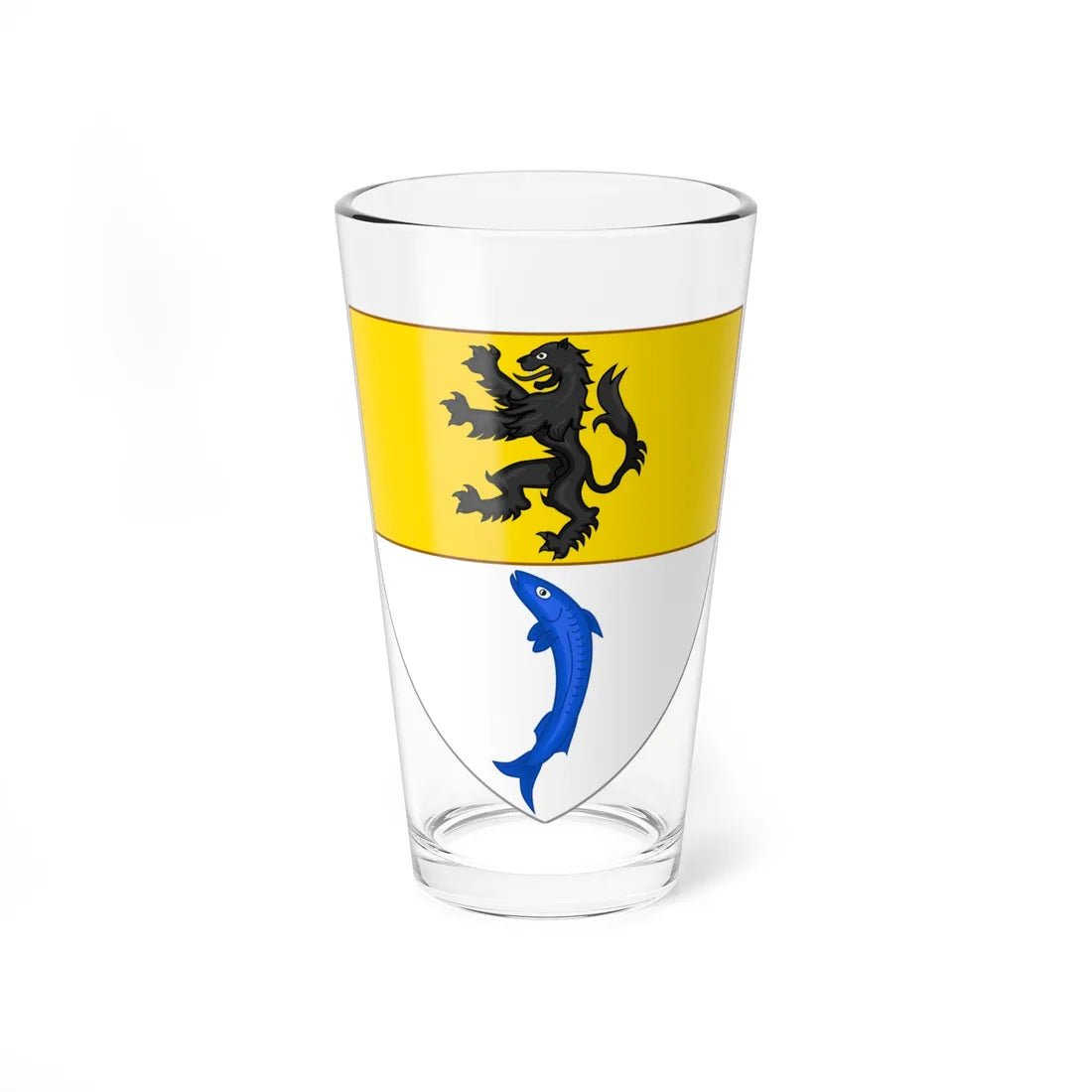 Arms of Dunkerque 16th century (France) (Coat of Arms) Pint Glass 16oz 16oz - Go Mug Yourself