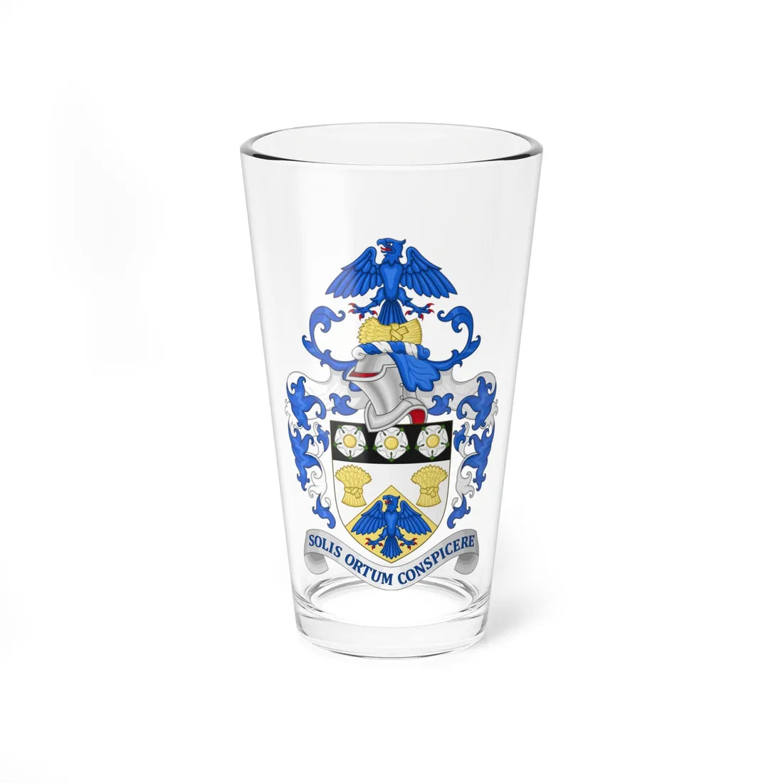 Arms of East Riding County Council (England) (Coat of Arms) Pint Glass 16oz 16oz - Go Mug Yourself