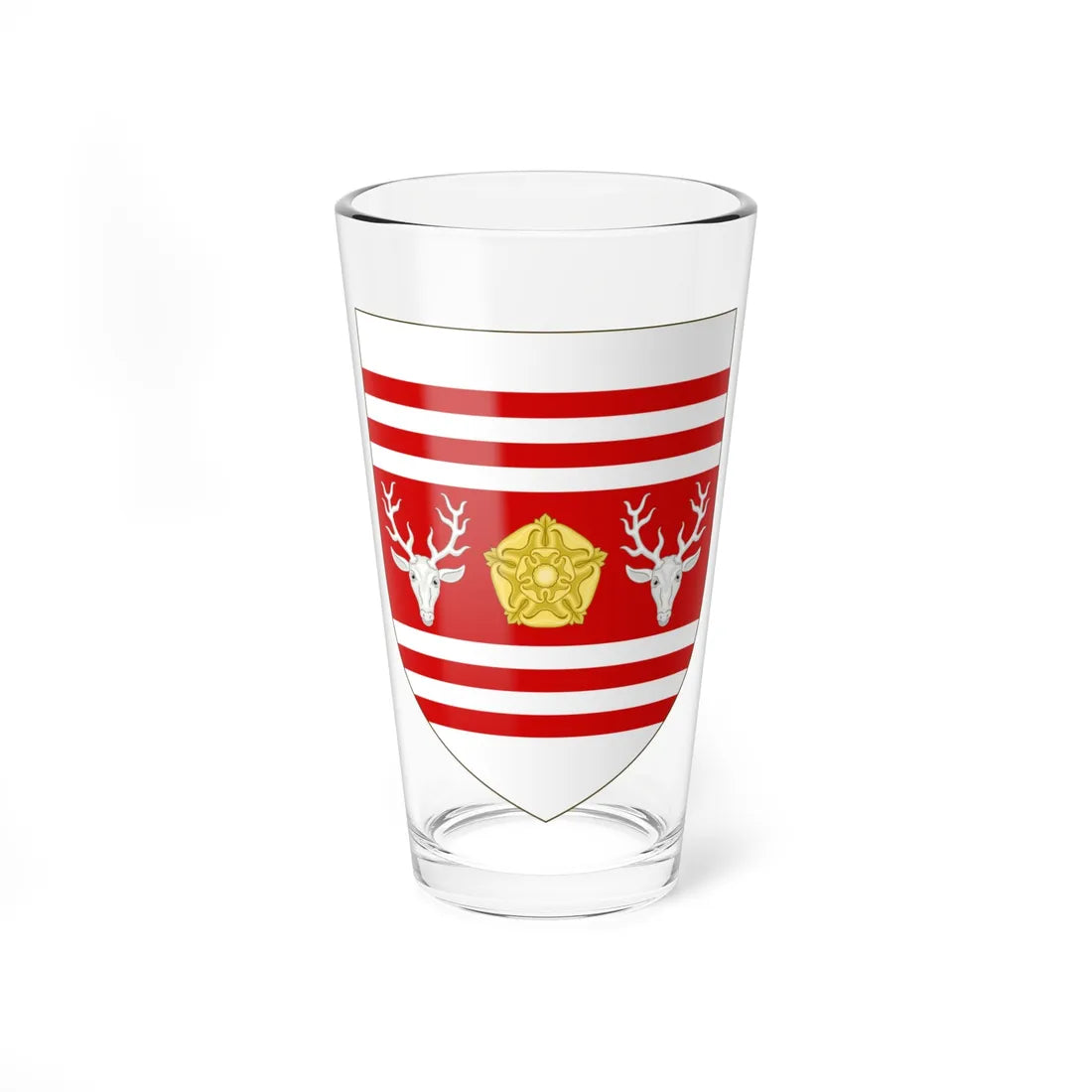Arms of Eastbourne Borough Council (England) (Coat of Arms) Pint Glass 16oz 16oz - Go Mug Yourself