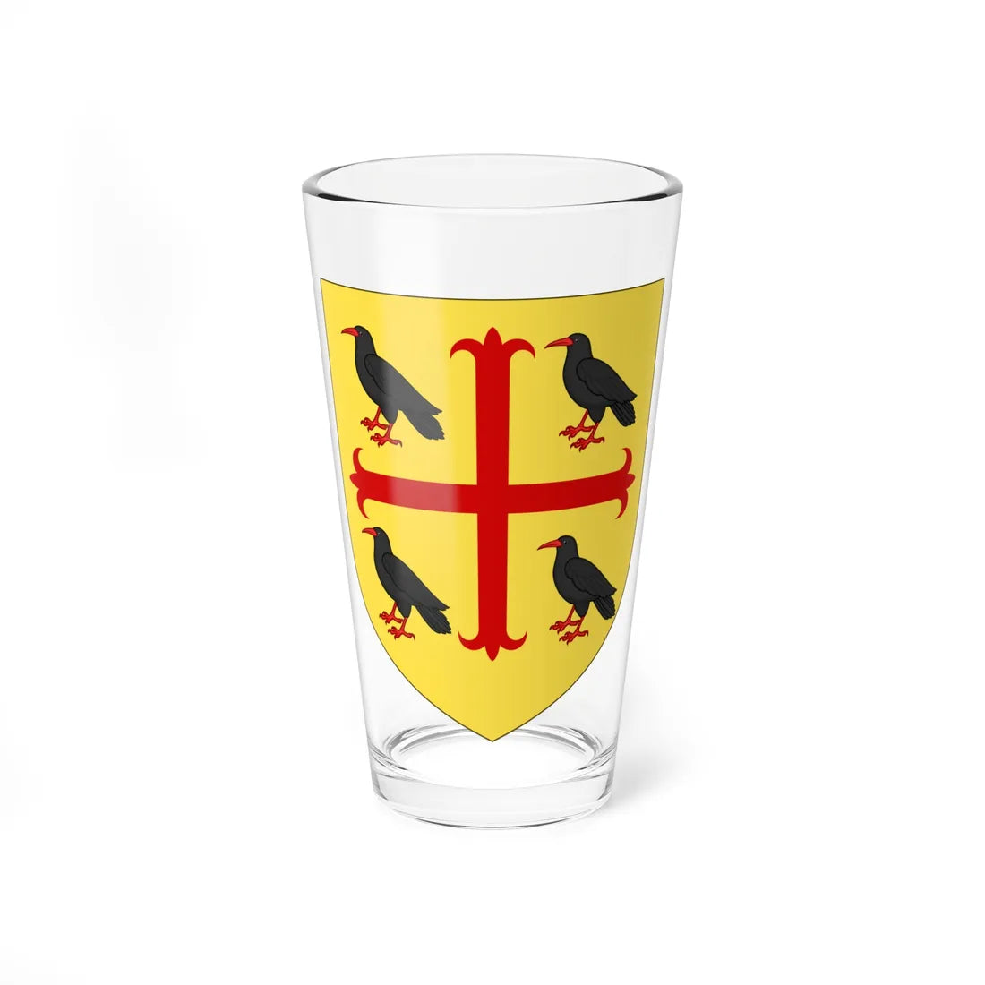 Arms of Edmund of Abingdon (England) (Coat of Arms) Pint Glass 16oz 16oz - Go Mug Yourself