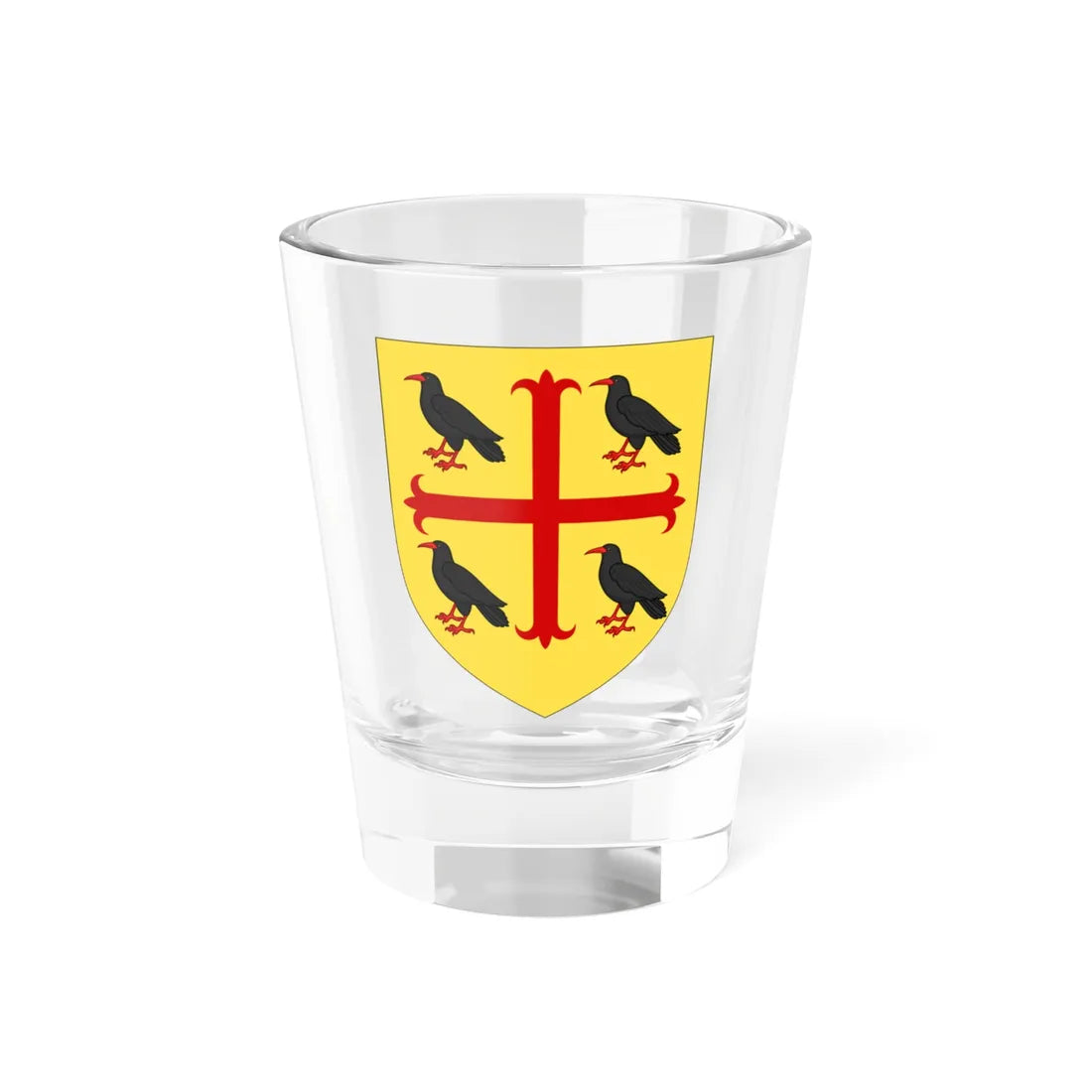Arms of Edmund of Abingdon (England) (Coat of Arms) Shot Glass 1.5oz 1.5oz - Go Mug Yourself