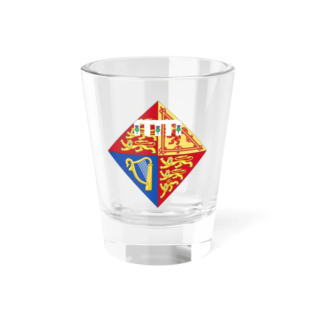Arms of Eugenie of York (United Kingdom) (Coat of Arms) Shot Glass 1.5oz 1.5oz - Go Mug Yourself