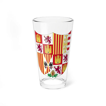 Arms of Ferdinand II of Aragon 1504-1513 (Spain) (Coat of Arms) Pint Glass 16oz 16oz - Go Mug Yourself