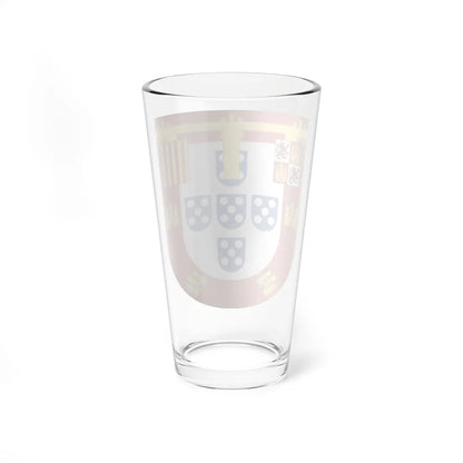 Arms of Ferdinand of Portugal Duke of Guarda (Portugal) (Coat of Arms) Pint Glass 16oz - Go Mug Yourself