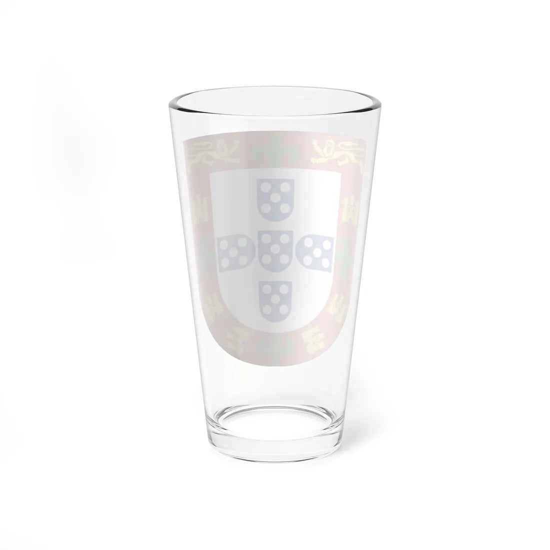 Arms of Ferdinand the Holy Prince of Portugal (Portugal) (Coat of Arms) Pint Glass 16oz - Go Mug Yourself