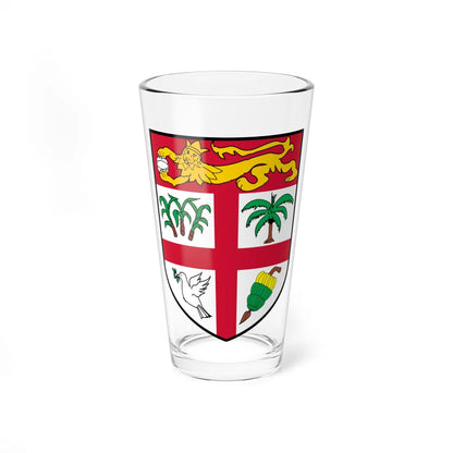 Arms of Fiji (Fiji) (Coat of Arms) Pint Glass 16oz 16oz - Go Mug Yourself