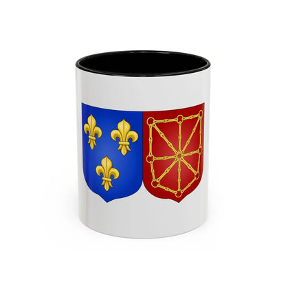 Arms of France and Navarre (1589-1790) - Accent Coffee Mug-11oz-Black-Go Mug Yourself