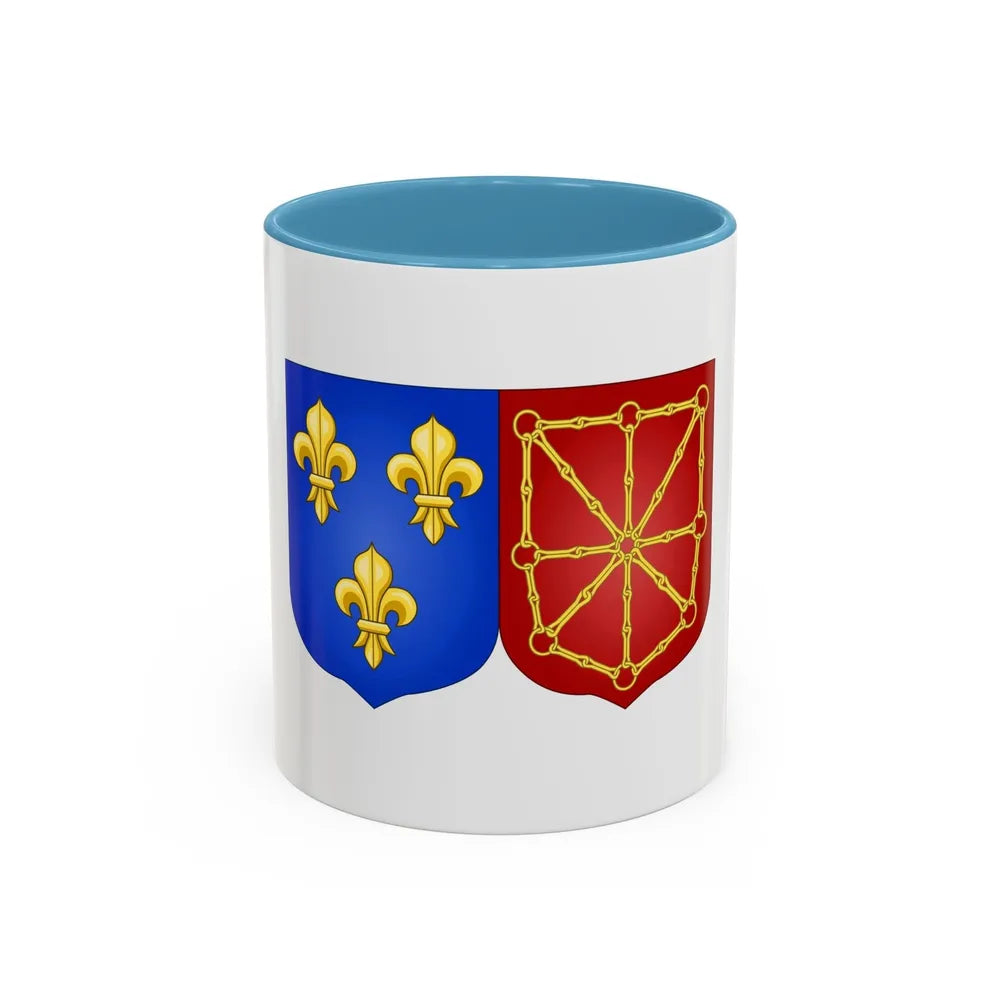 Arms of France and Navarre (1589-1790) - Accent Coffee Mug-11oz-Light Blue-Go Mug Yourself