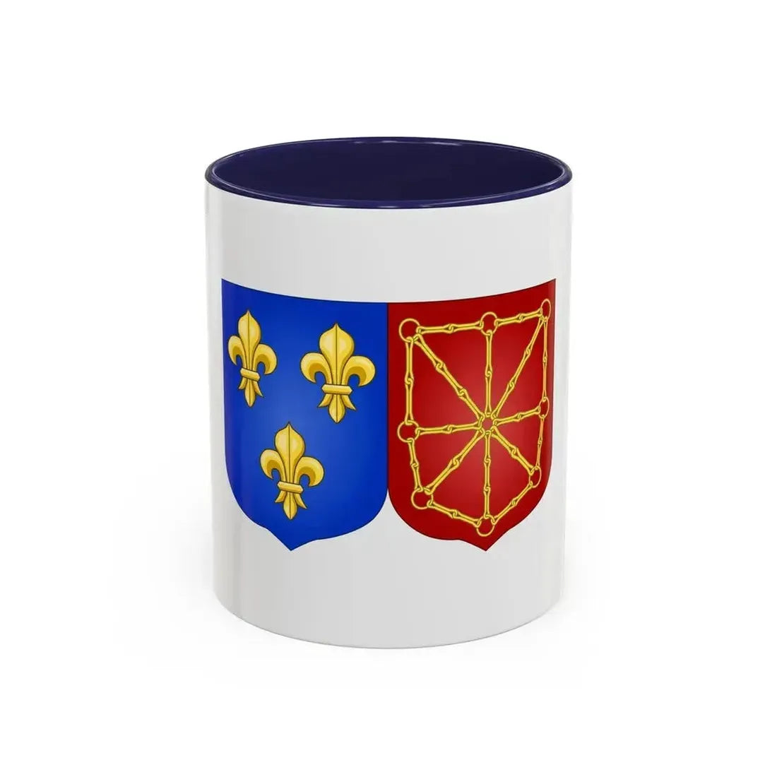 Arms of France and Navarre (1589-1790) - Accent Coffee Mug 11oz Navy - Go Mug Yourself