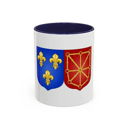 Arms of France and Navarre (1589-1790) - Accent Coffee Mug 11oz Navy - Go Mug Yourself