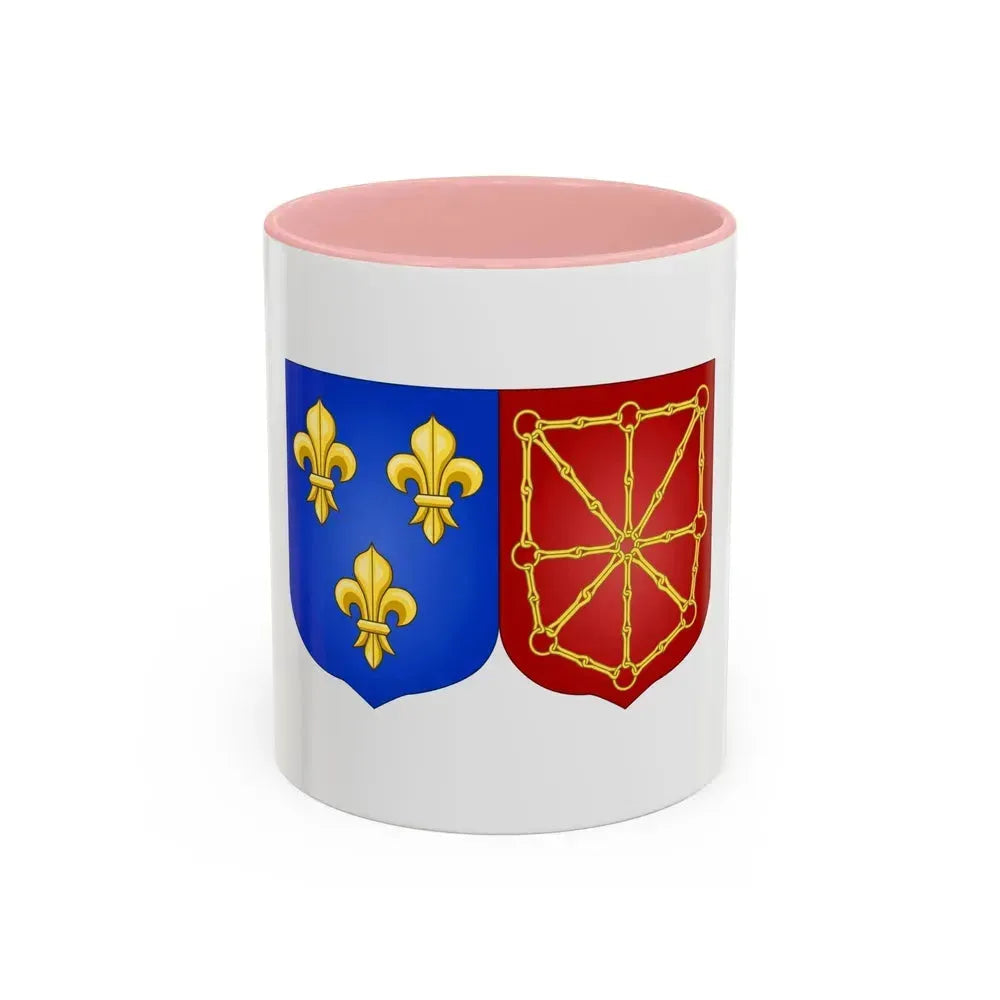 Arms of France and Navarre (1589-1790) - Accent Coffee Mug 11oz Pink - Go Mug Yourself