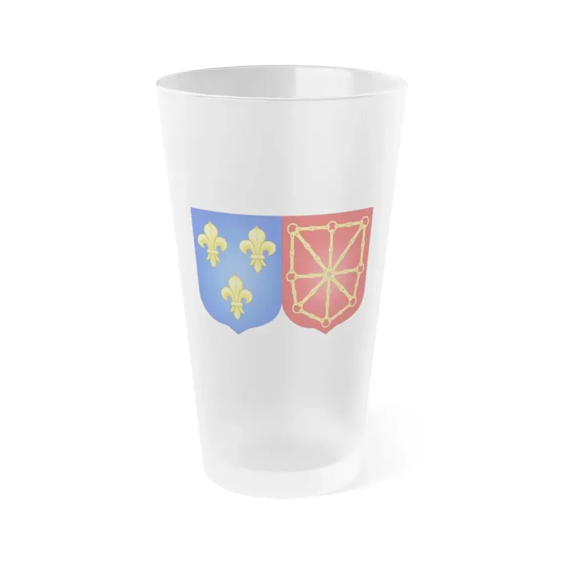 Arms of France and Navarre (1589-1790) - Frosted Pint Glass 16oz Default Title - Go Mug Yourself