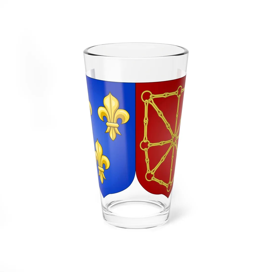 Arms of France and Navarre 1589-1790 (Spain) (Coat of Arms) Pint Glass 16oz 16oz - Go Mug Yourself