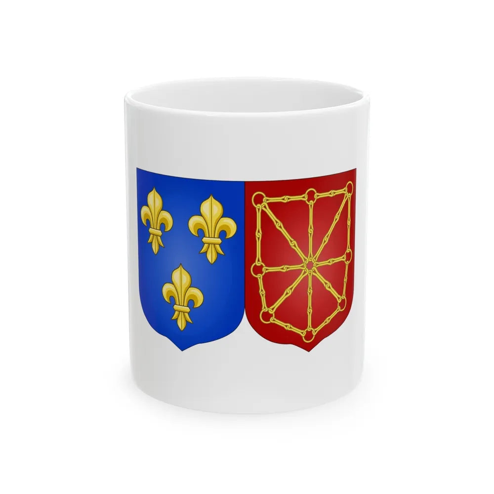 Arms of France and Navarre (1589-1790) - White Coffee Mug-11oz-Go Mug Yourself