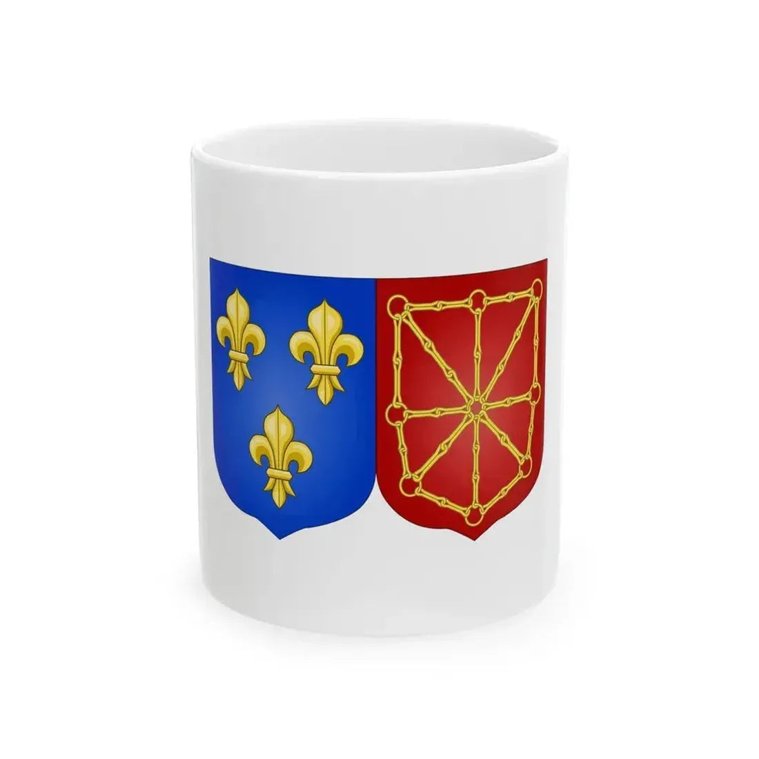 Arms of France and Navarre (1589-1790) - White Coffee Mug 11oz - Go Mug Yourself