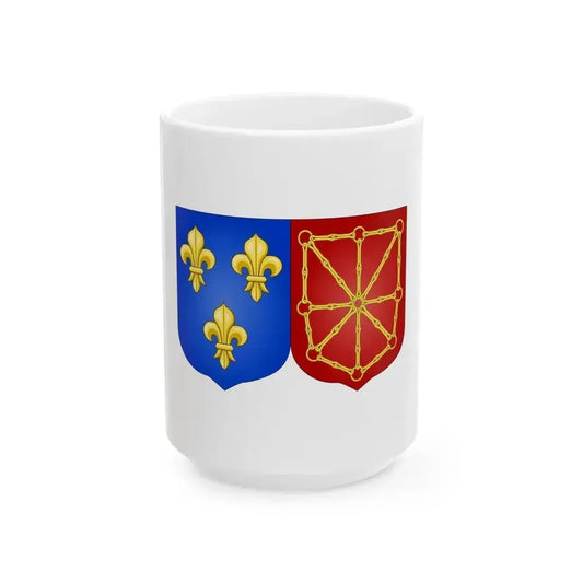 Arms of France and Navarre (1589-1790) - White Coffee Mug 15oz - Go Mug Yourself