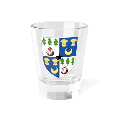 Arms of George Burnett (Scotland) (Coat of Arms) Shot Glass 1.5oz 1.5oz - Go Mug Yourself