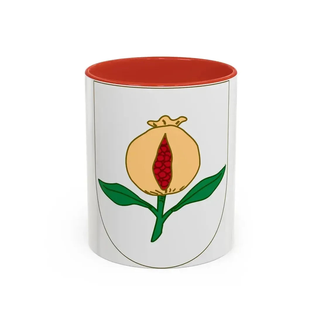 Arms of Granada - Accent Coffee Mug 11oz Red - Go Mug Yourself