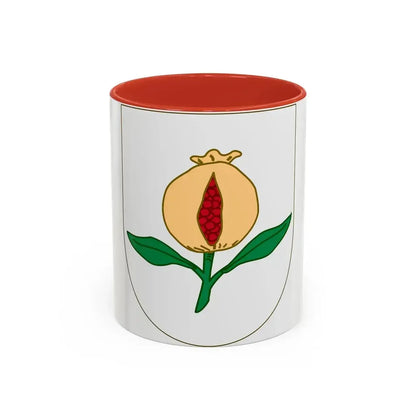 Arms of Granada - Accent Coffee Mug 11oz Red - Go Mug Yourself