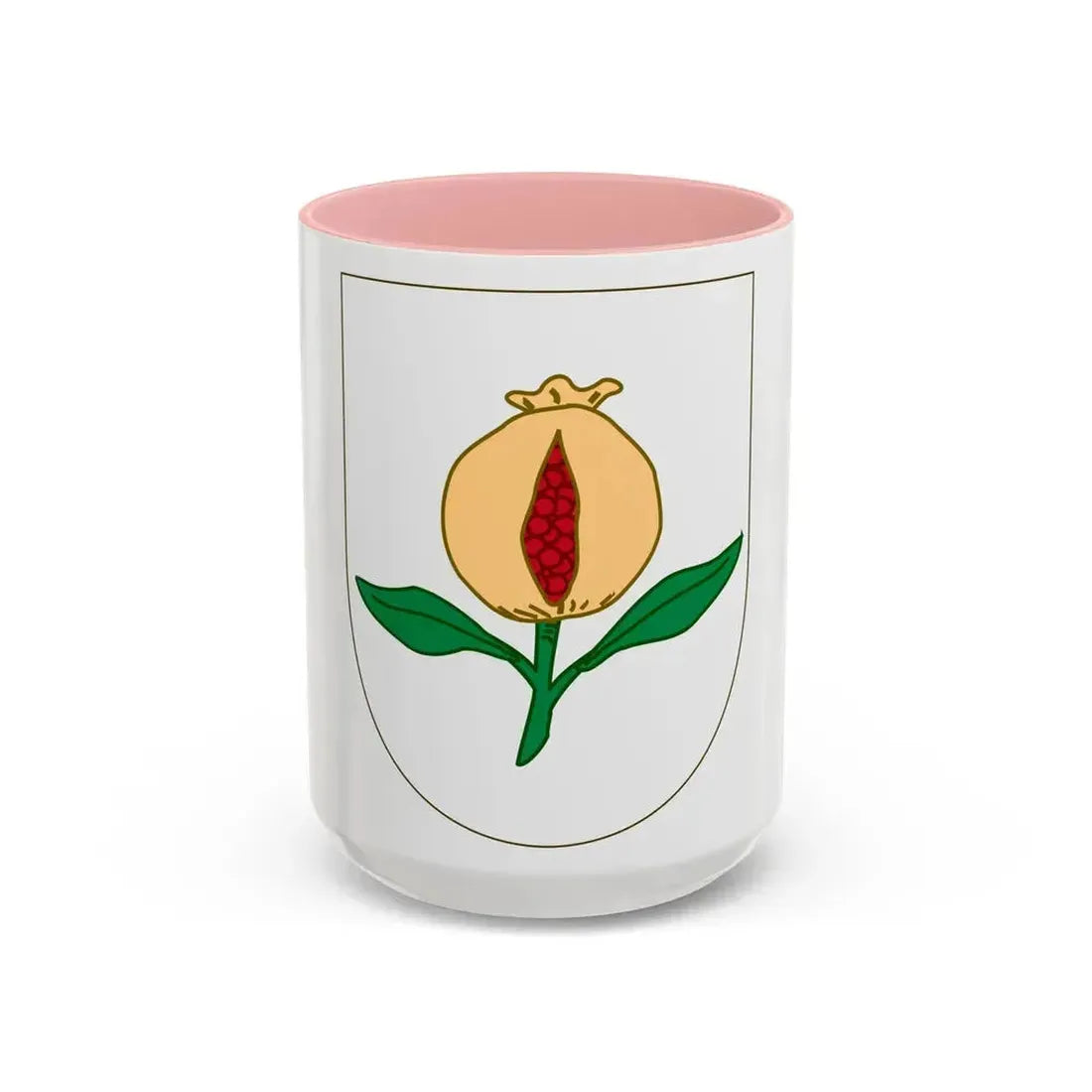 Arms of Granada - Accent Coffee Mug 15oz Pink - Go Mug Yourself