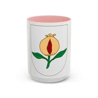 Arms of Granada - Accent Coffee Mug 15oz Pink - Go Mug Yourself