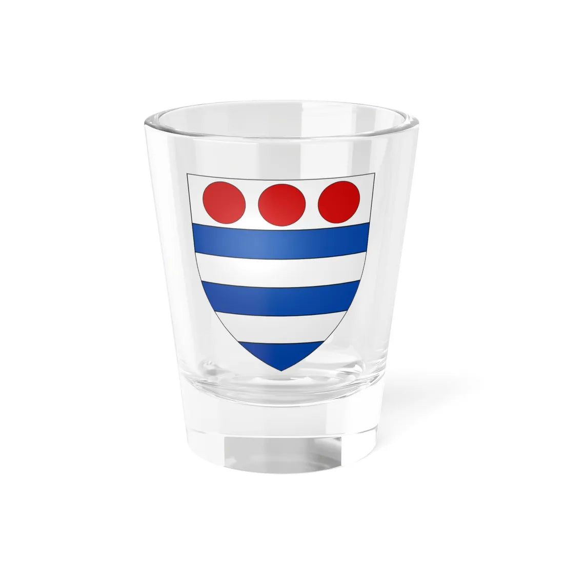 Arms of Grey of Ruthin Denbighshire (England) (Coat of Arms) Shot Glass 1.5oz 1.5oz - Go Mug Yourself