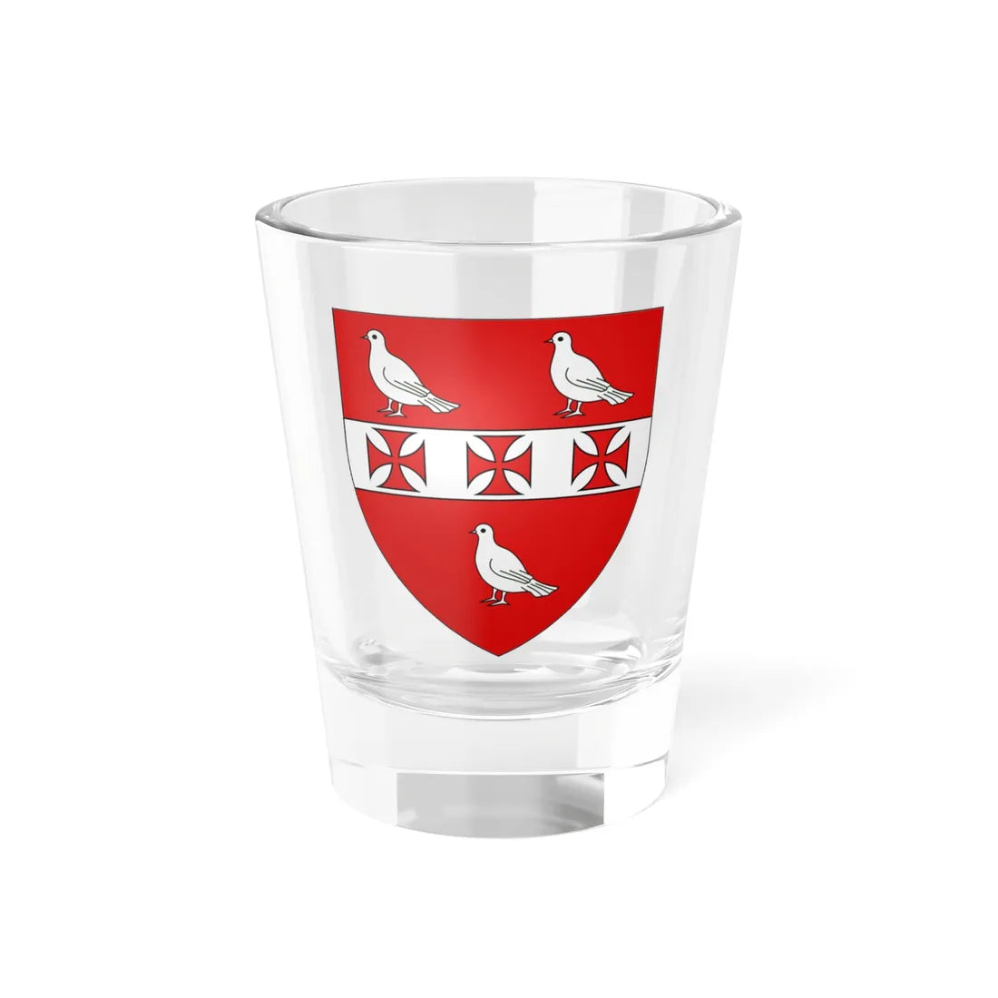 Arms of Gunning (Ireland) (Coat of Arms) Shot Glass 1.5oz 1.5oz - Go Mug Yourself