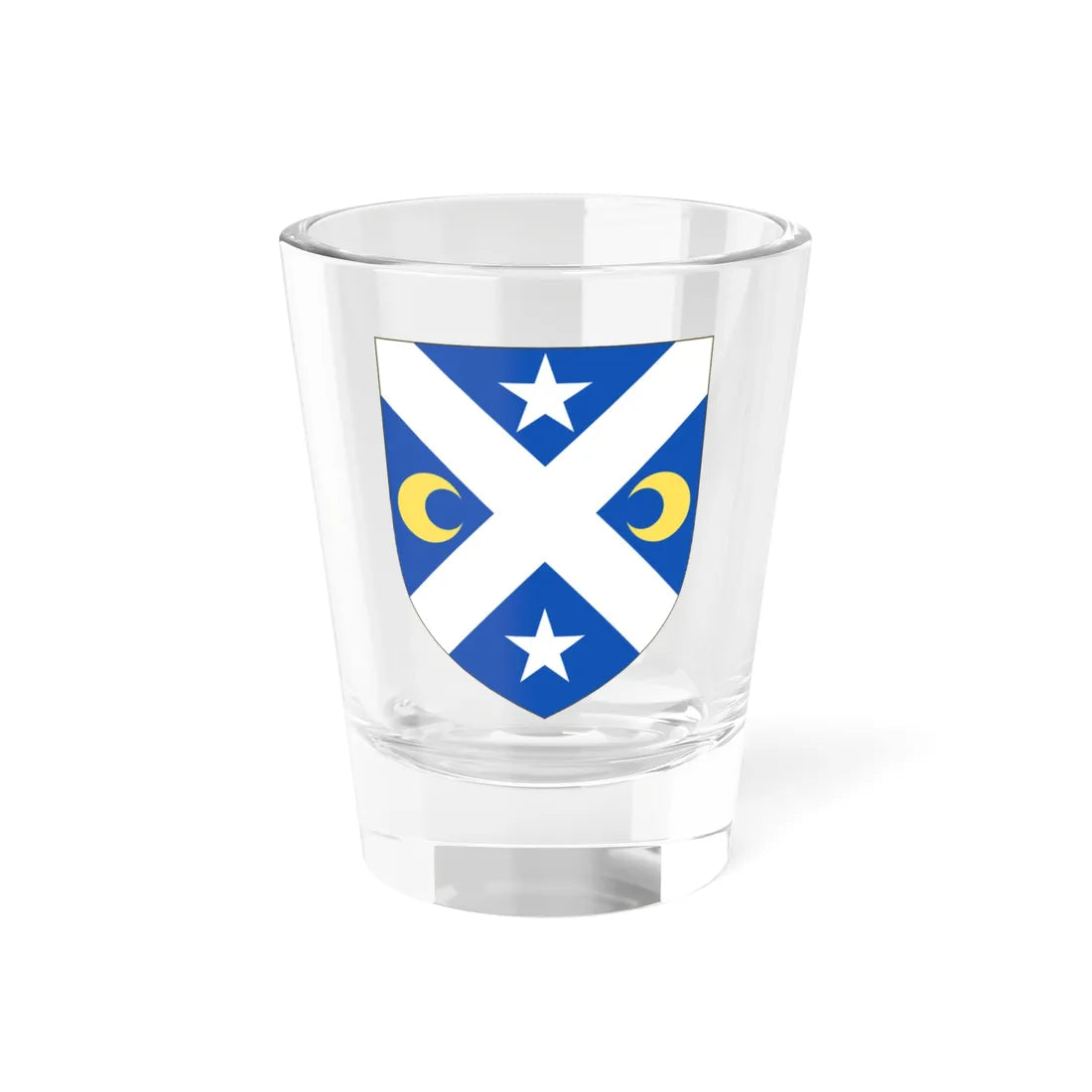 Arms of Haig of Bemersyde (Scotland) (Coat of Arms) Shot Glass 1.5oz 1.5oz - Go Mug Yourself