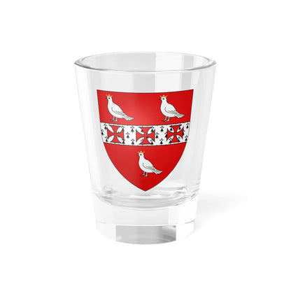 Arms of Hamilton of Hameldon (Scotland) (Coat of Arms) Shot Glass 1.5oz 1.5oz - Go Mug Yourself