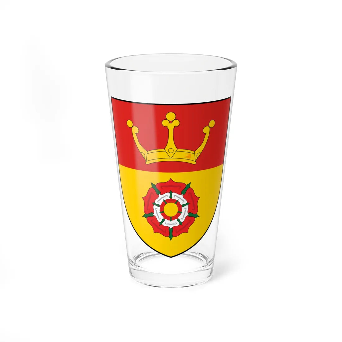 Arms of Hampshire (England) (Coat of Arms) Pint Glass 16oz 16oz - Go Mug Yourself