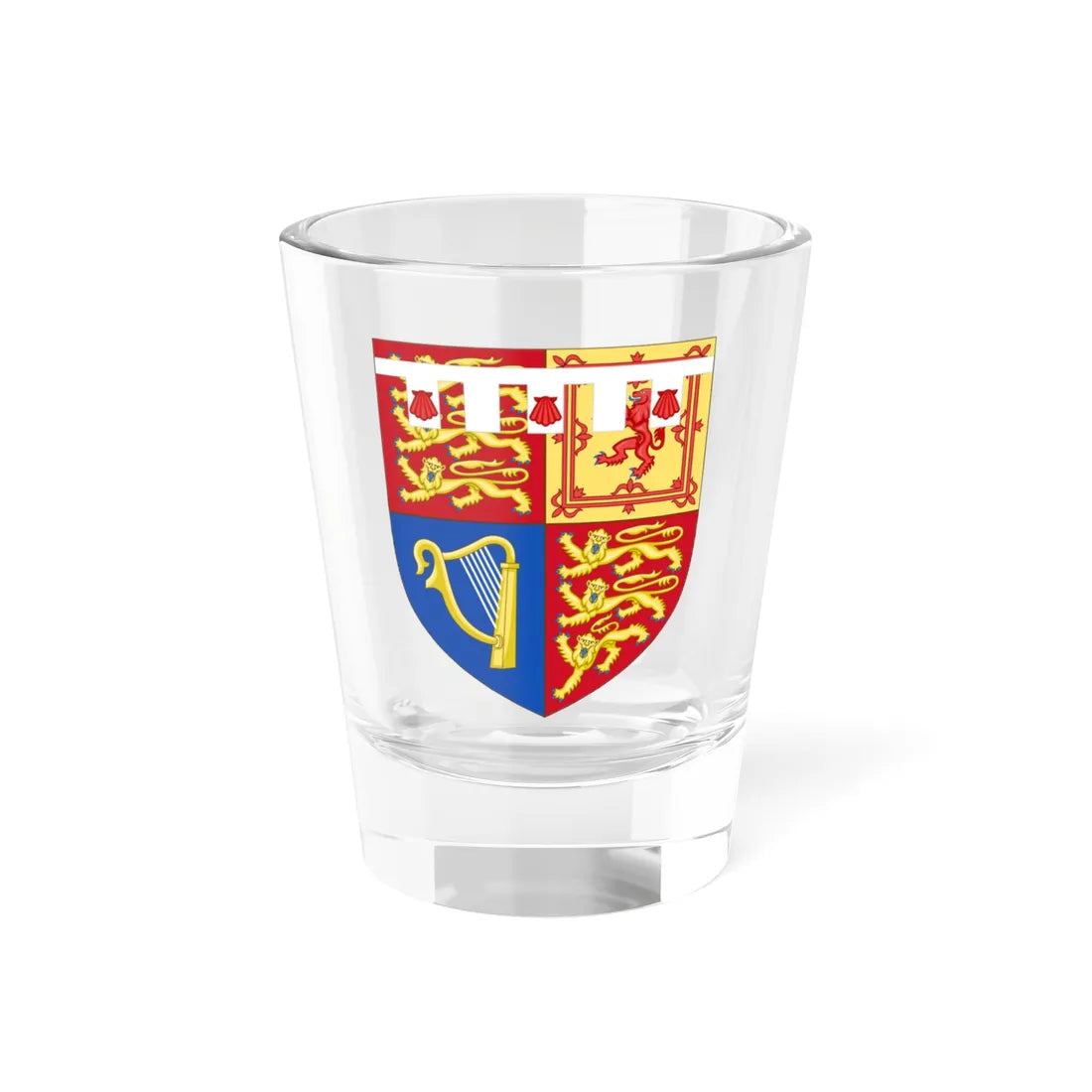 Arms of Harry Duke of Sussex 2015-2022 (United Kingdom) (Coat of Arms) Shot Glass 1.5oz 1.5oz - Go Mug Yourself