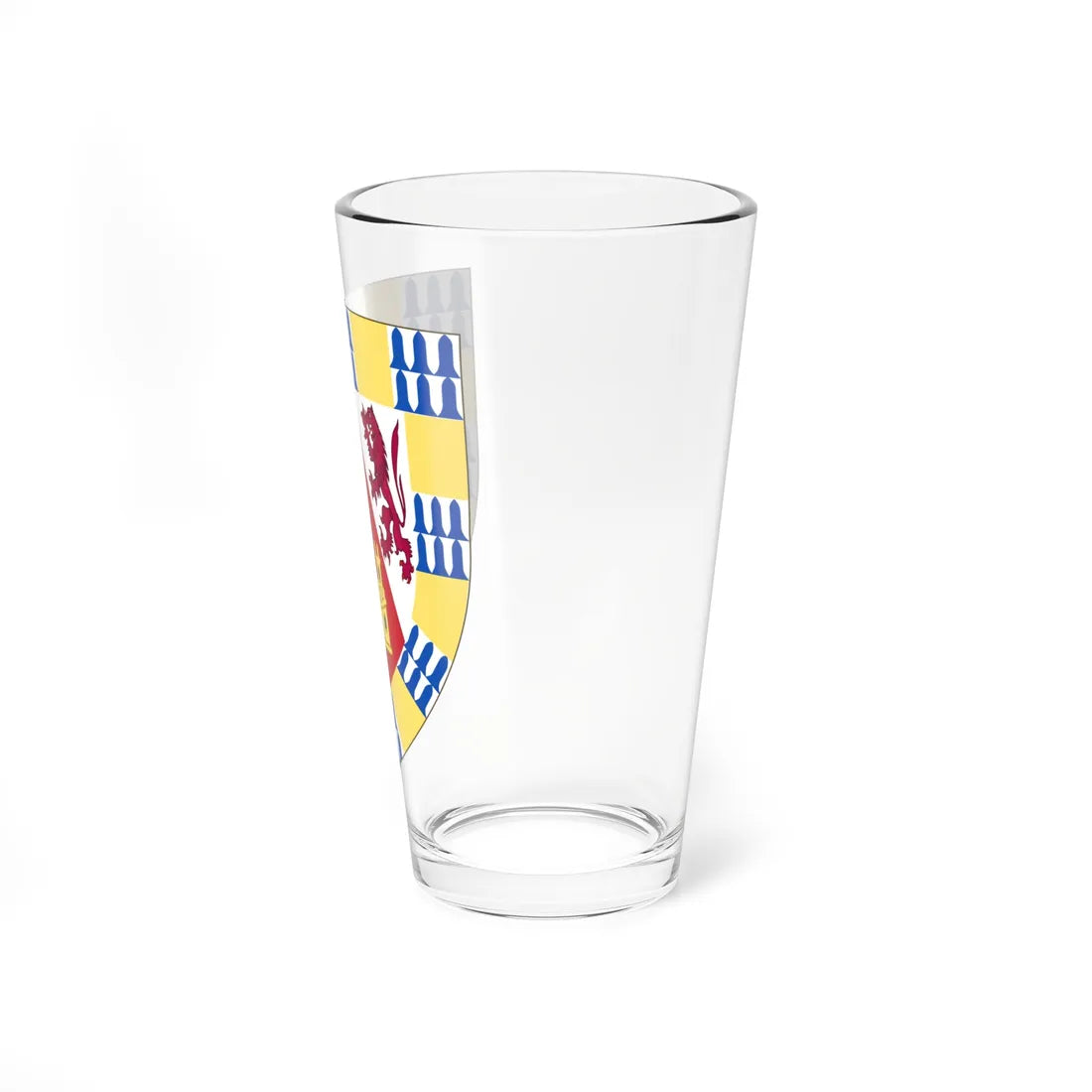 Arms of Henry II of Castile before his accession (Spain) (Coat of Arms) Pint Glass 16oz - Go Mug Yourself