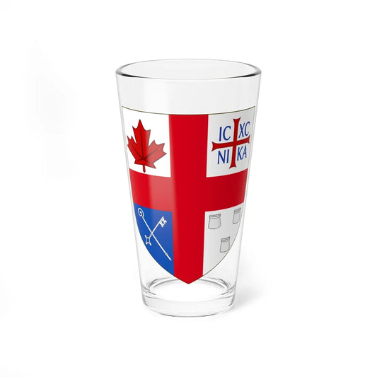 Arms of Independent Anglican Church Canada Synod (United Kingdom) (Coat of Arms) Pint Glass 16oz 16oz - Go Mug Yourself