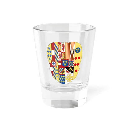 Arms of Infante Charles of Spain as King of Naples and Sicily (Italy) (Coat of Arms) Shot Glass 1.5oz 1.5oz - Go Mug Yourself