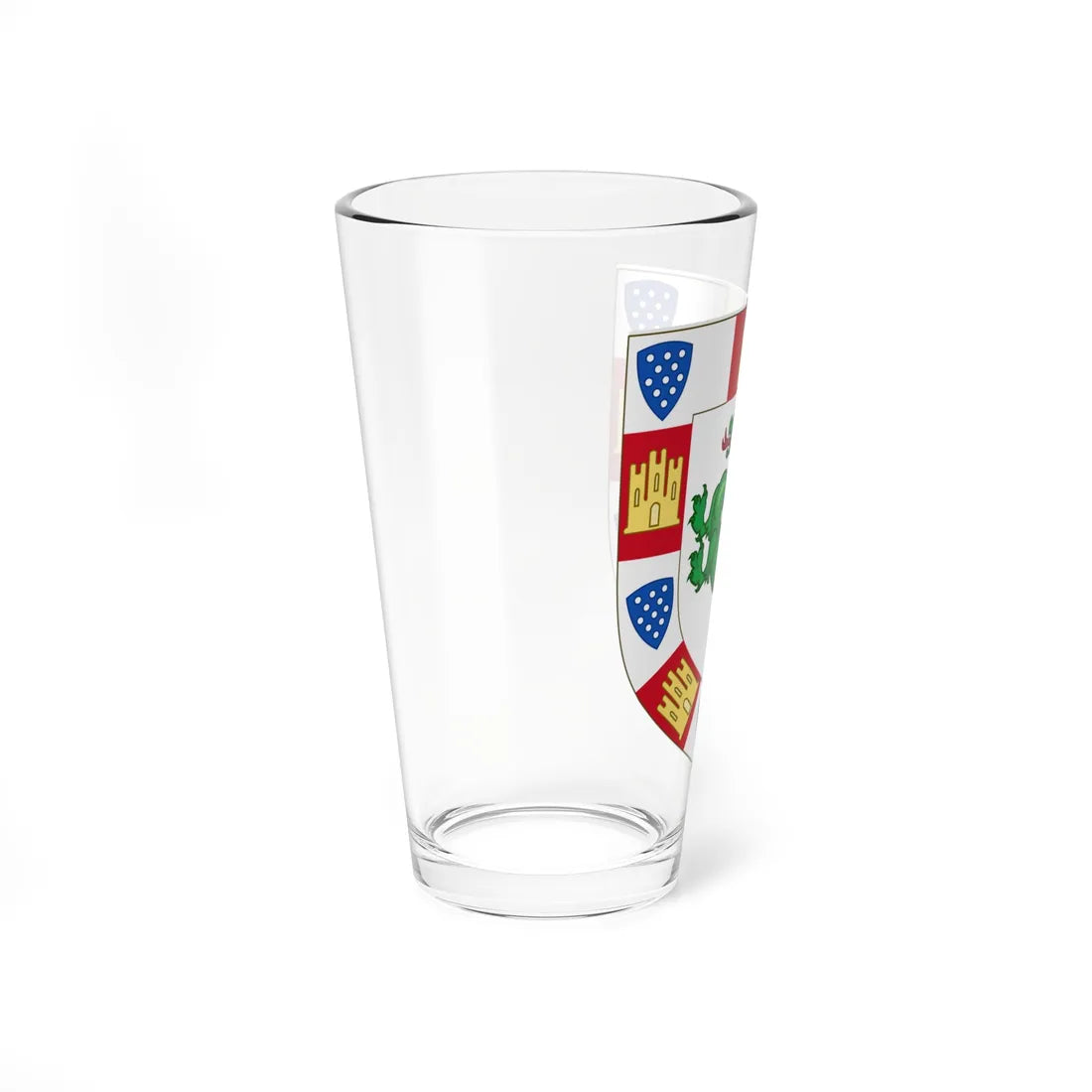 Arms of Infante Fernando Lord of Serpa (Portugal) (Coat of Arms) Pint Glass 16oz - Go Mug Yourself