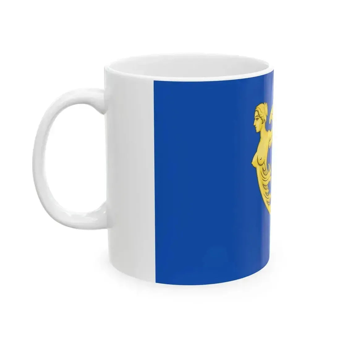 Arms of Ireland banner Historical (Ireland) White Coffee Mug - Go Mug Yourself